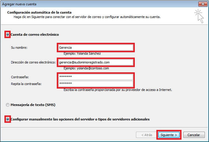 Configuracion de la Cuenta