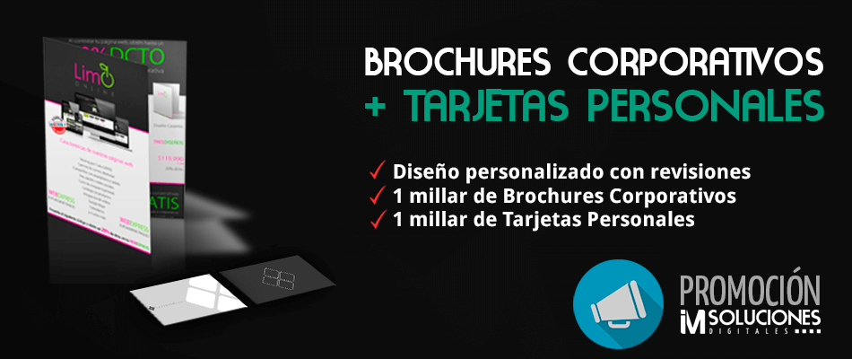 brochures y tarjetas